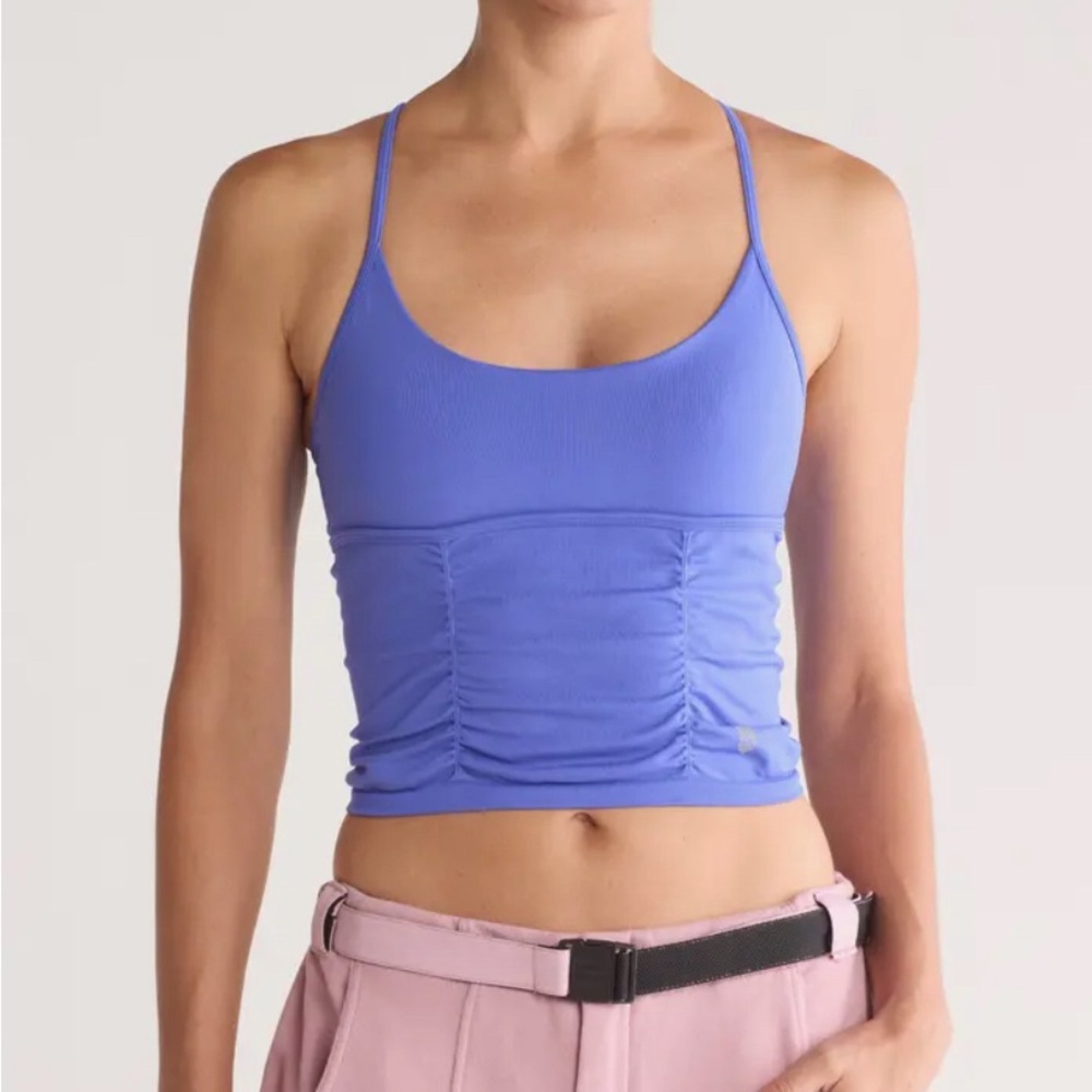 Free People Movement Shirred Crossback Camisole